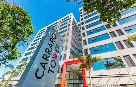 Publicidade Digital OOH: Telas em elevadores corporativos instaladas no Edifício Carraro Tower, Vila Santista em Atibaia