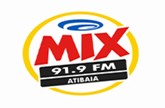 Logo da Rádio Mix FM Atibaia - Parceiro de comunicação de sucesso da No Ponto Mídia